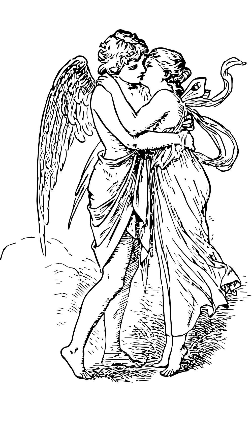 Angels kissing mobile